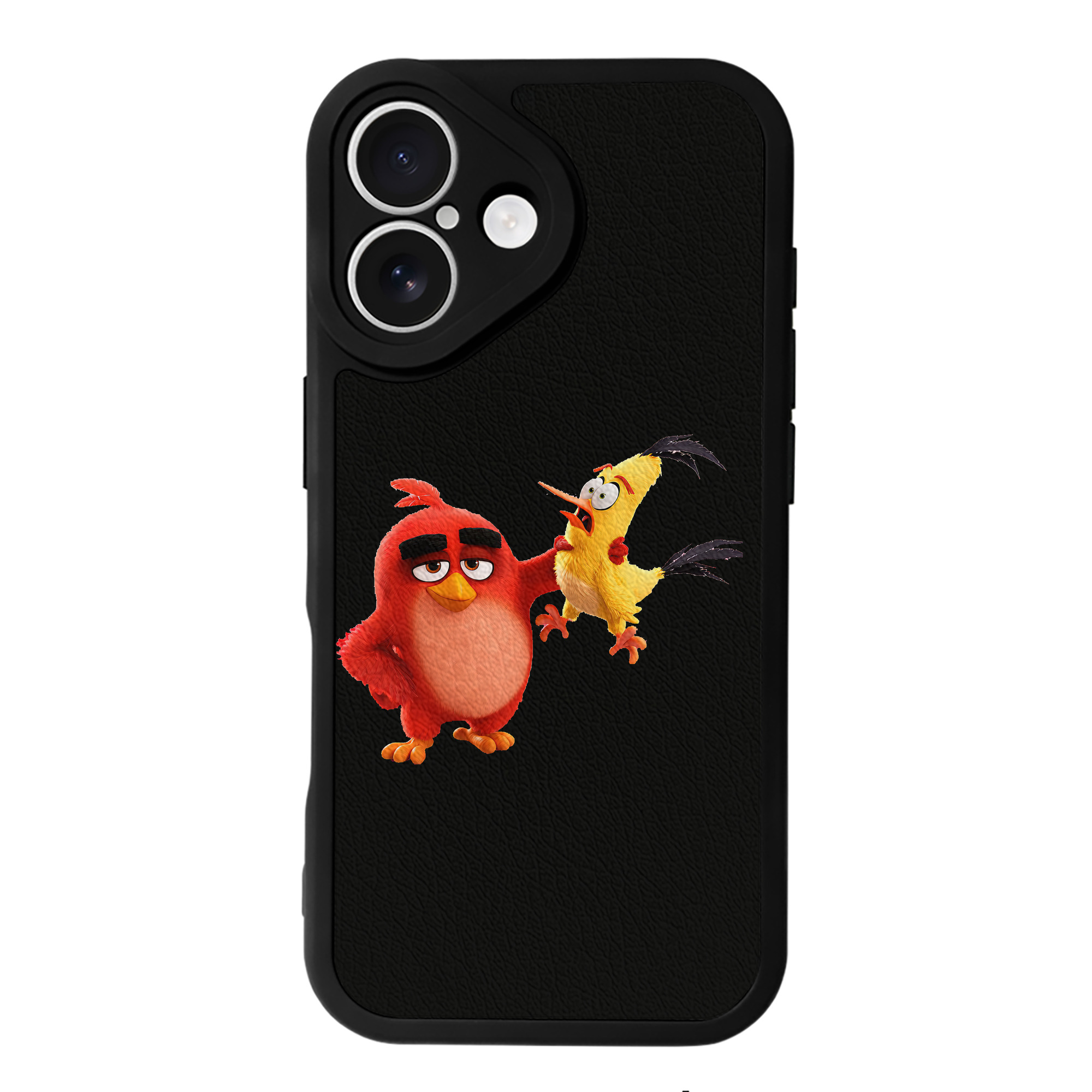 （画像用） Angry Birds アングリーバード 【iPhone 16シリーズ対応】シリコンスマホケース（レザー調） 材質：シリコン